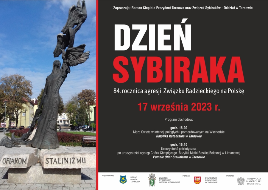 Plakat tarnowskich obchodów Dnia Sybiraka